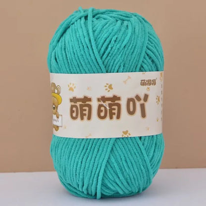 Fluffy Chenille Yarn for Crocheting doll thread Soft Bulky Velvet Yarn for Knitting Crochet Crafts Amigurumi Matte Chenille Y