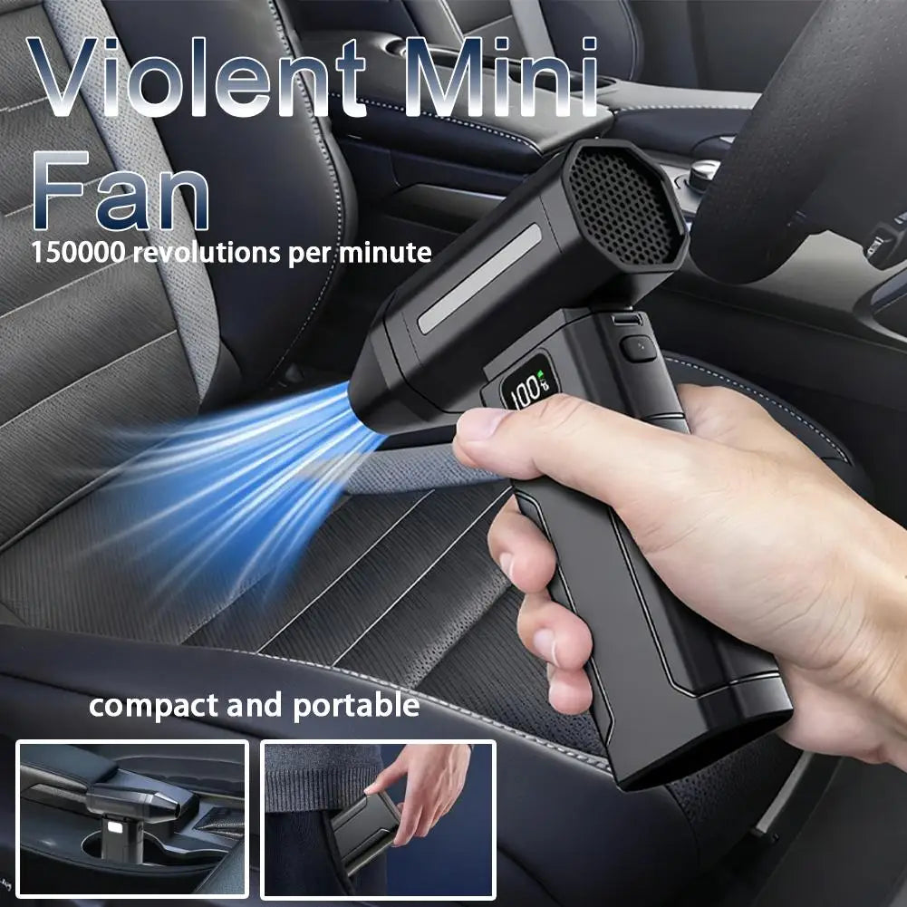 X8 Brushless Turbo Jet Fan Blower 150000RPM Powerful Electric Air Blower Vacuum Dust Cleaner Portable Dust Cleaner Violent Fa