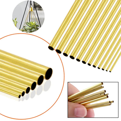 1pcs Brass Tube DIY Length 200mm 300mm 500mm Brass Round Tube Round Diameter 25/22/20/18/16/14/12/10/8/6/5/4/3/2mm