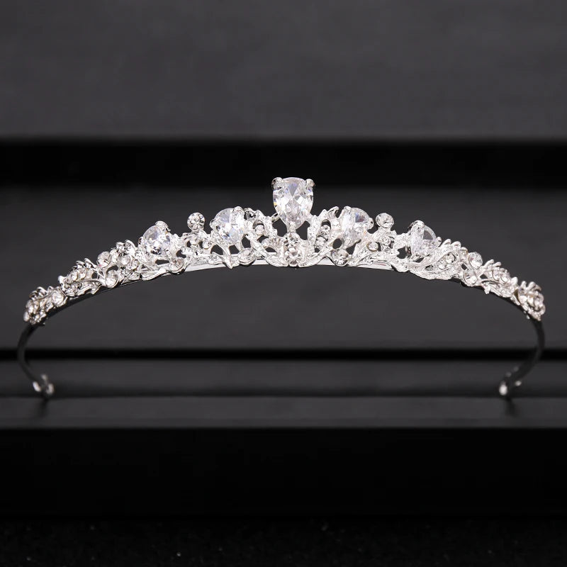 Bridal Baroque Rhinestones Crystal Tiaras Wedding Crown Hair Jewelry for Women Party Crowns Bride Accessory