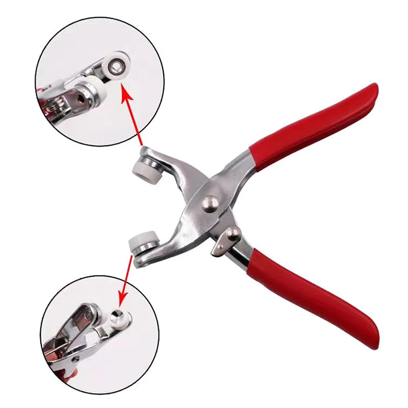 Snaps Buttons Pliers Set Snap Fasteners Kit Tool Sewing Buttons Press Studs Snap for Installing Clothes Bags