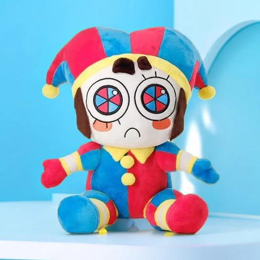The Amazing Digital Circus Pomni Jester Clown Plush Toy Soft Stuffed Cartoon Doll Home Decor Throw Pillow For Adult Collectio