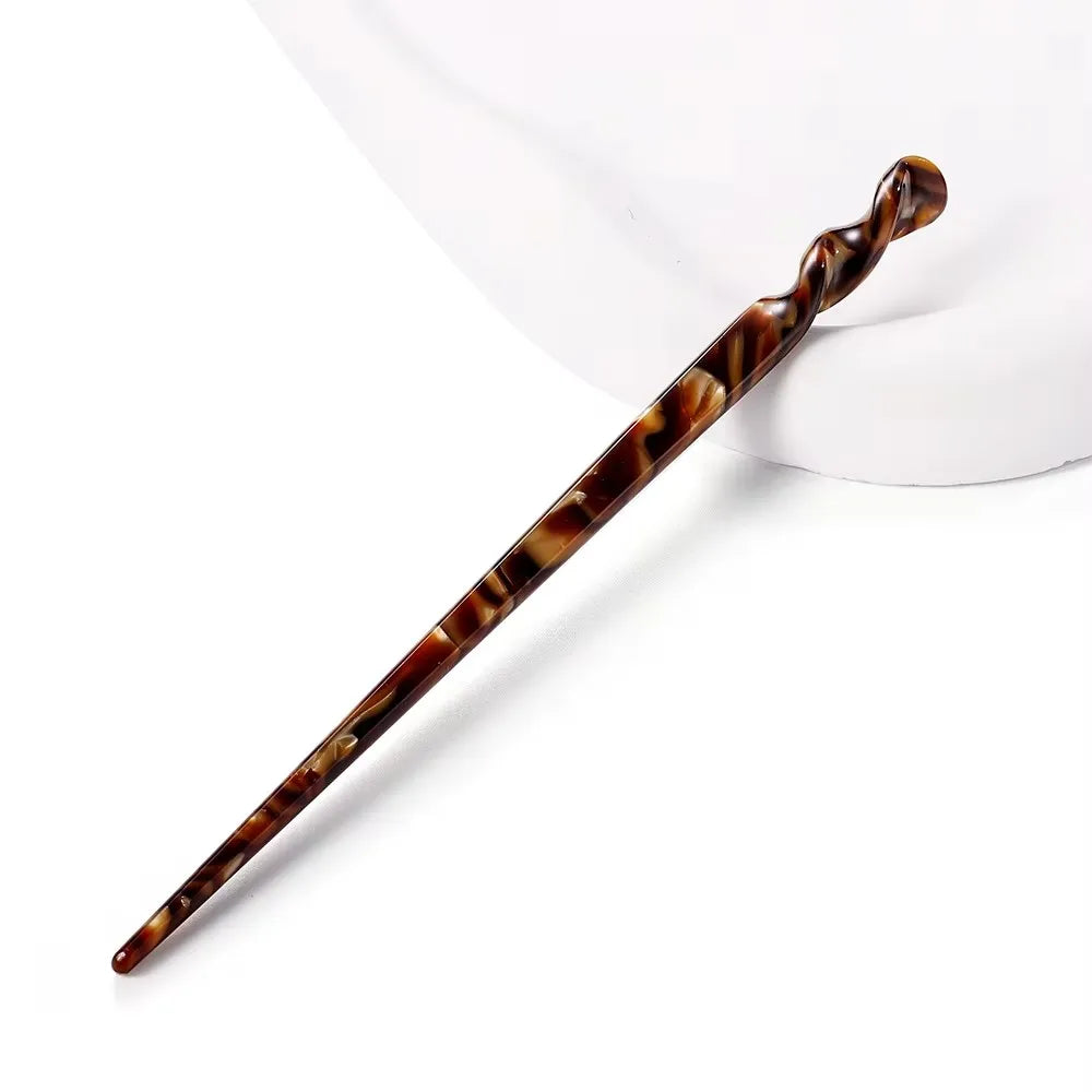 Chinese Style Hair Sticks Vintage Acetate Resin Chopstick Women Hairpins Hair Clip Pin Headwear Wedding Hair Jewelry Accessor