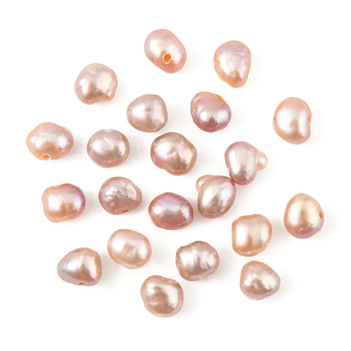 10Pcs Natural Cultured Freshwater Pearl Beads, Baroque Keshi Pearl Beads for Earring Necklace DIY Jewelry Making - A