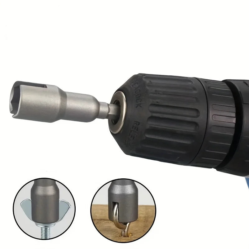 Natural Slotted Butterfly Hole Socket Wrench 65mm Hexagonal Handle Electric Screwdriver Wing Nut Socket Tool