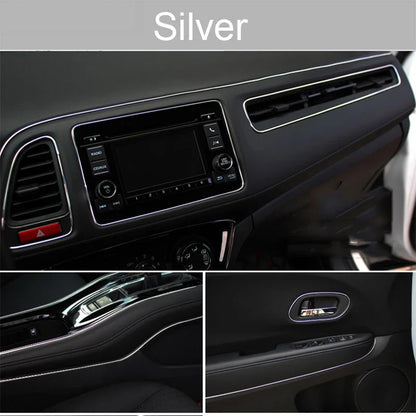 Car Moulding Decoration Flexible Strips1/3/5M Interior Auto Mouldings Car Cover Trim Dashboard Door Edgein Car-styling Univer