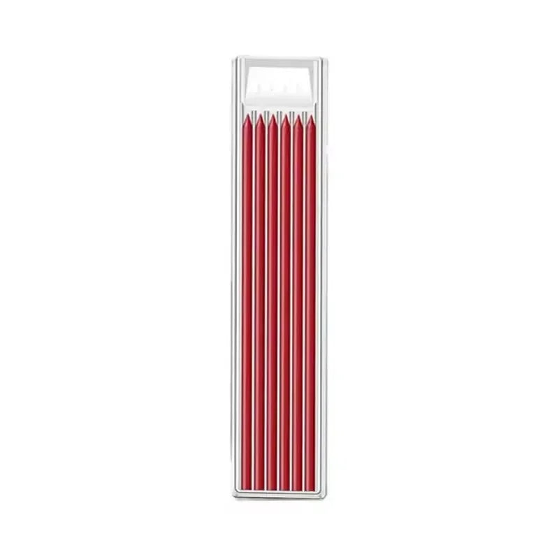 Solid Carpenter Pencil Set Woodworking Tools Mechanical Pencil 5 Colors Refill Construction Job Tools Carpentry Marking Scrib
