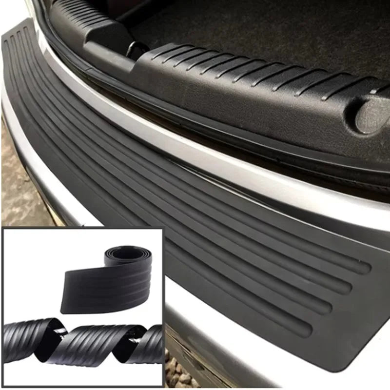 Universal ​Rear Bumper Guard PVC Rubber Protector Strip Car Trunk Door Sill Plate Protector For Bumper Reinforcement Decorati