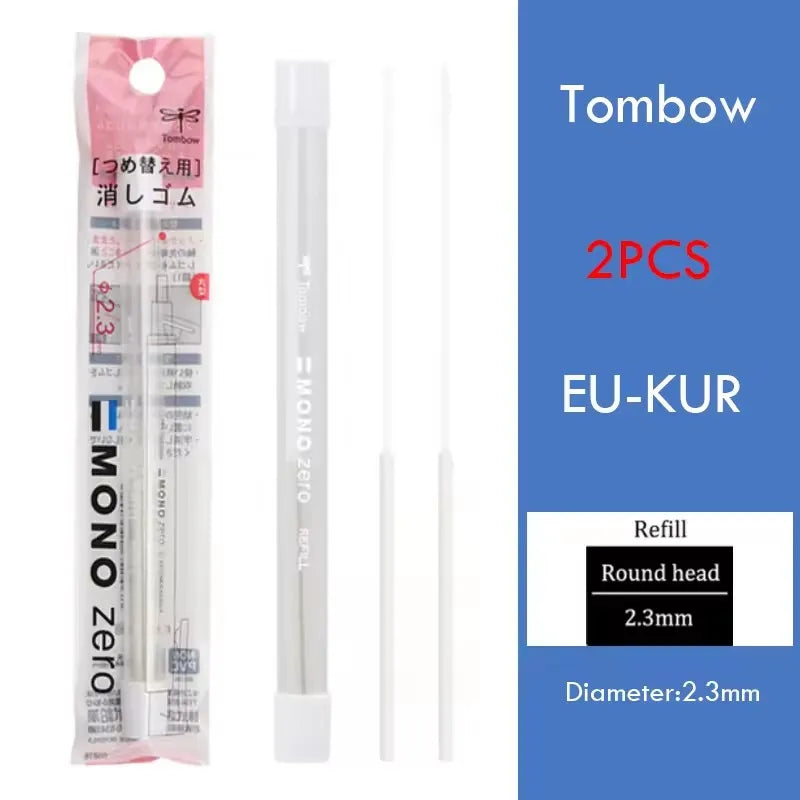 Tombow MONO Zero Eraser Flat / Super Fine Rubber Tip Pen Type Professional High Precision Pencil Eraser For Manga Highlight -