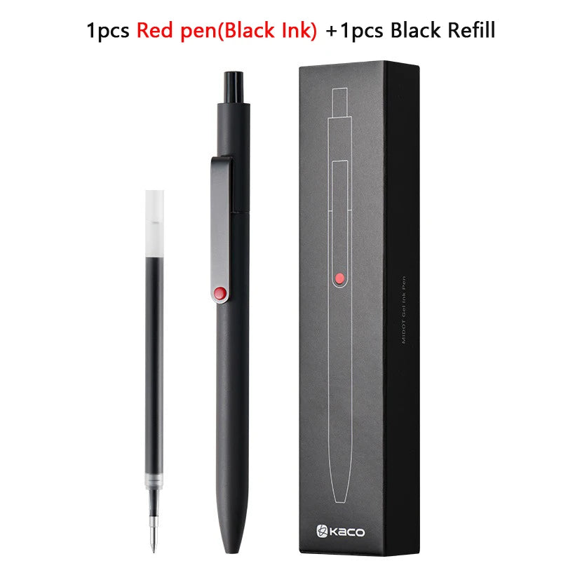 KACO 0.5mm MIDOT Gel Ink Pens, Quick-drying Press Smooth Writing Pen, High Volume for Taking Exams Grading Homework Doing Pap