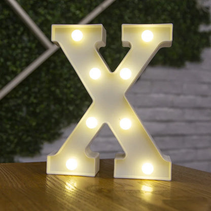 Alphabet Letter LED Nights Lights Number Lamp Decor Party Room Birthday Wall Wedding Home Decorations Personalised Ornaments
