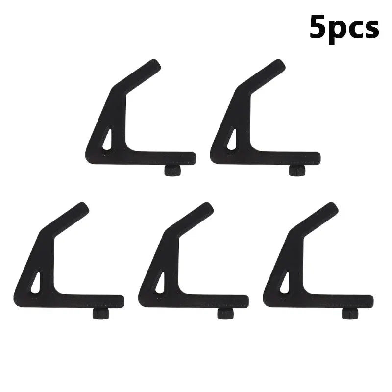 5-20pcs Universal Hooks For Shelving With 10.3mm Hole Spacing Storage Hooks Garage Auxiliary Hooks Shelf Fittings Support Hoo