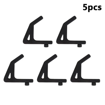 5-20pcs Universal Hooks For Shelving With 10.3mm Hole Spacing Storage Hooks Garage Auxiliary Hooks Shelf Fittings Support Hoo