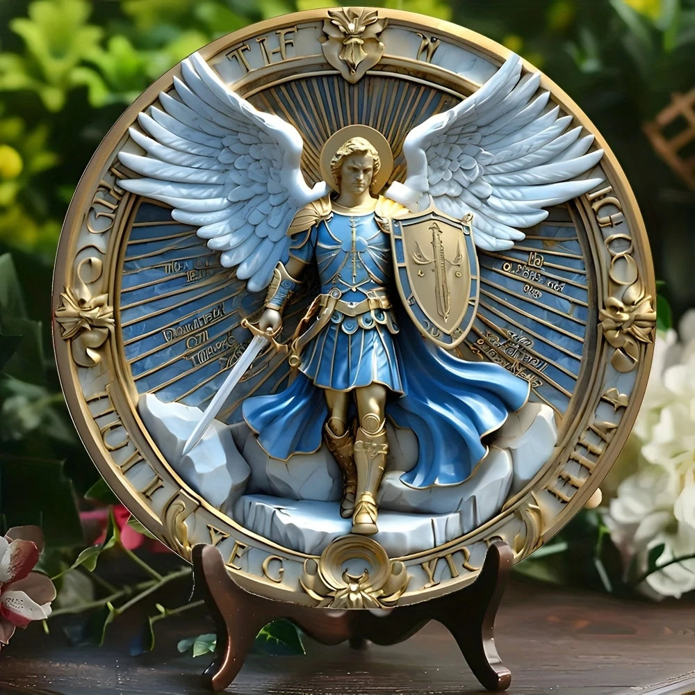 1PCS 2D Flat Home Decor Wooden Disc Angel Sub Series Holy Angel Redemption Bedroom Wall Decorations Photo Props Decoration