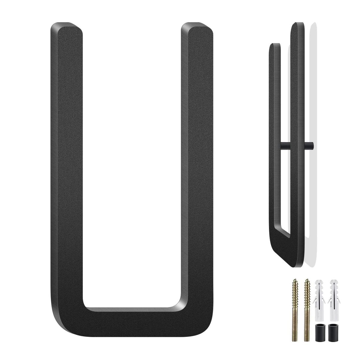 3-10 Inch Floating Aluminum House Address Numbers Letters, Modern Metal House Numbers for Outside, Black Metal Door Address L