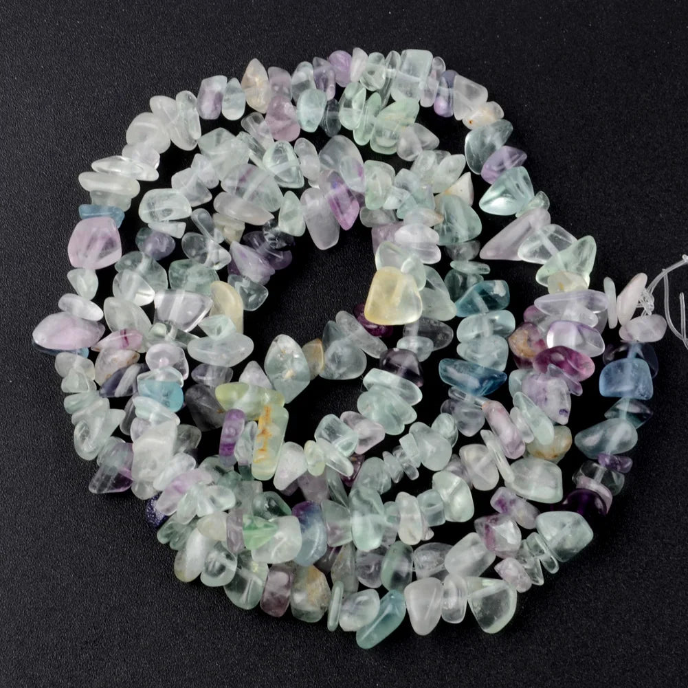 Natural Stone Chips Beads 3-5-8-12mm Irregular Gravel Beads For Jewelry Making Freeform Beads Diy Necklace Bracelet 15''