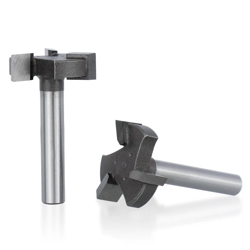 Spoilboard Surfacing Router Bit 6mm & 6.35mm Shank, Slab Flattening Planer Bit for Woodworking, T-Slot Milling Cutter