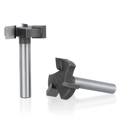Spoilboard Surfacing Router Bit 6mm & 6.35mm Shank, Slab Flattening Planer Bit for Woodworking, T-Slot Milling Cutter