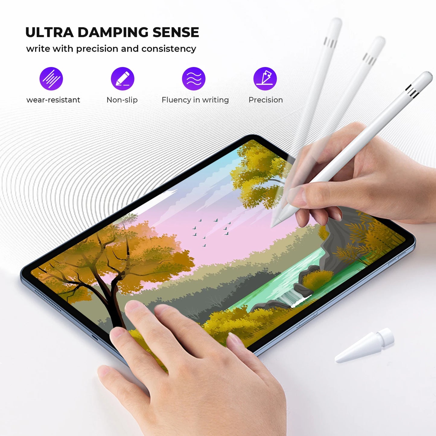 4 / 6 Pcs Replacement Pencil Tips For Apple Pencil Pro/2nd Gen/1st Gen/USB-C, Upgraded iPad Pen Tips With Storage Case