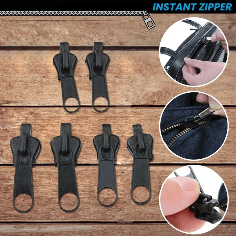 3 Sizes Universal Instant Fix Zipper Repair Kit Replacement Zip Slider Teeth Rescue Sewing Clothes Bag Zippers Tool Accessori