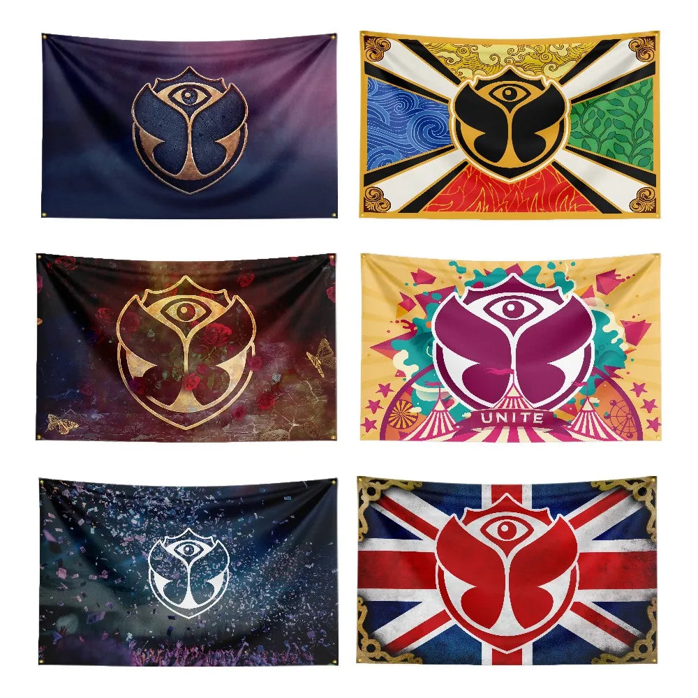 Tomorrowland Festival Flag Polyester Digital Printing Electronic Music Banner