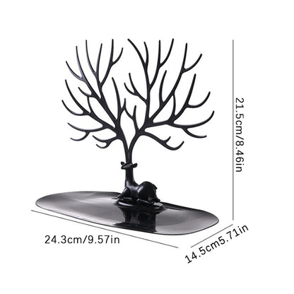 Jewelry Display Stand Tray Tree Storage Racks Earrings Necklaces Rings Jewelry Boxes Case Desktop Organizer Holder Make Up De