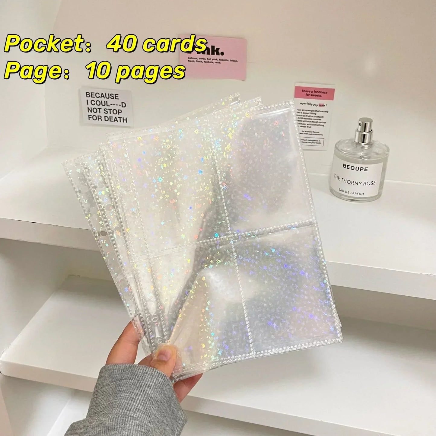 10PCS 1/2/4 Grids Photo Album A5 Inner Page Photocard Binder Photo Sleeve 6 Ring Refill Inner Page Photocard Kpop 포토카드 바인더 - 