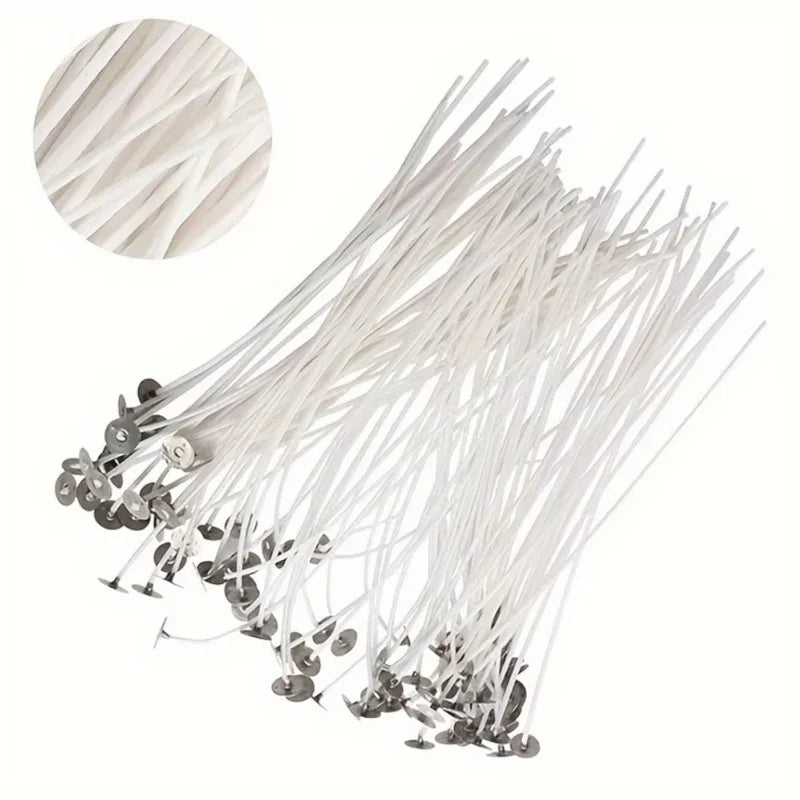 30pcs Candle Wicks Cotton Core DIY Smokeless Wax Pure Cotton Core Waxed For Candle Making