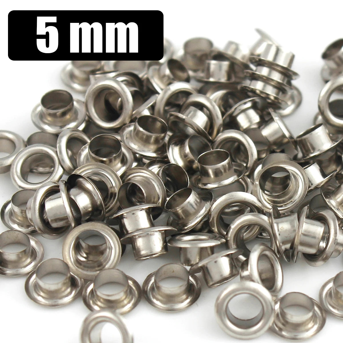100sets 4mm Brass Eyelet with Washer Leather Craft Repair Grommet Round Eye Rings For Shoes Bag Clothing Leather Belt Hat - 5