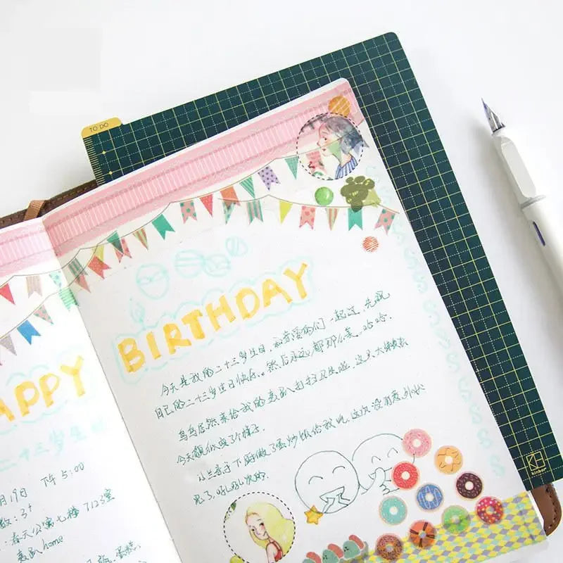 A5 A6 Writing Mat Board Based Plate Ruler for Midori Hobo Notebook Journal Planner School Office Supplies Stationery