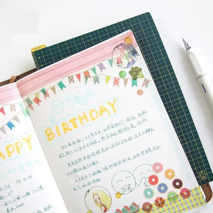 A5 A6 Writing Mat Board Based Plate Ruler for Midori Hobo Notebook Journal Planner School Office Supplies Stationery