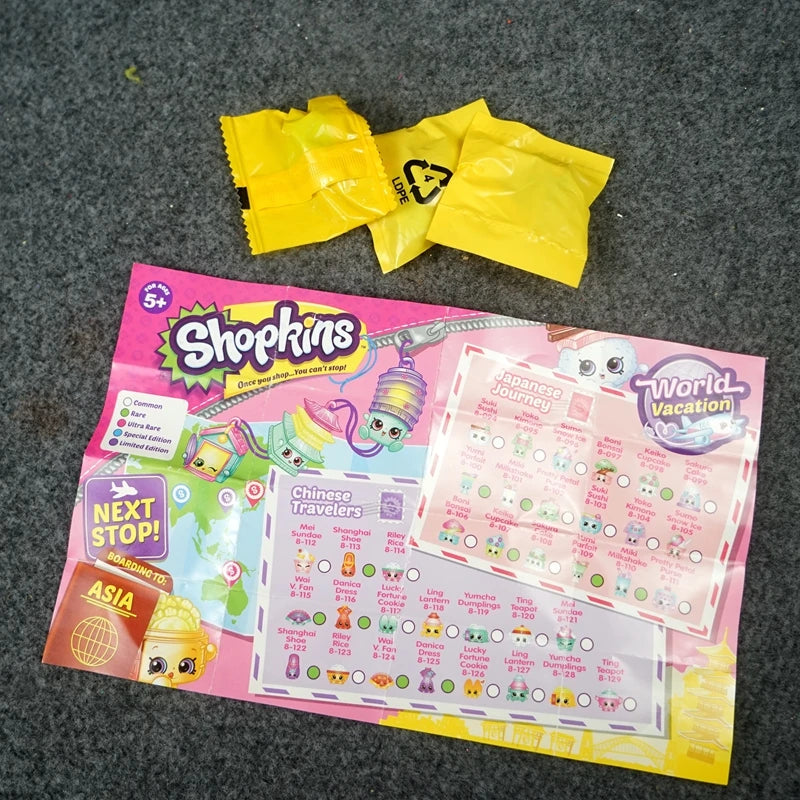 Shopkins Supermarket Mini Figurines Blind Bags Fruits Elfs Miniature Toy Cute Decoration Collectibles Simulation Model Gifts