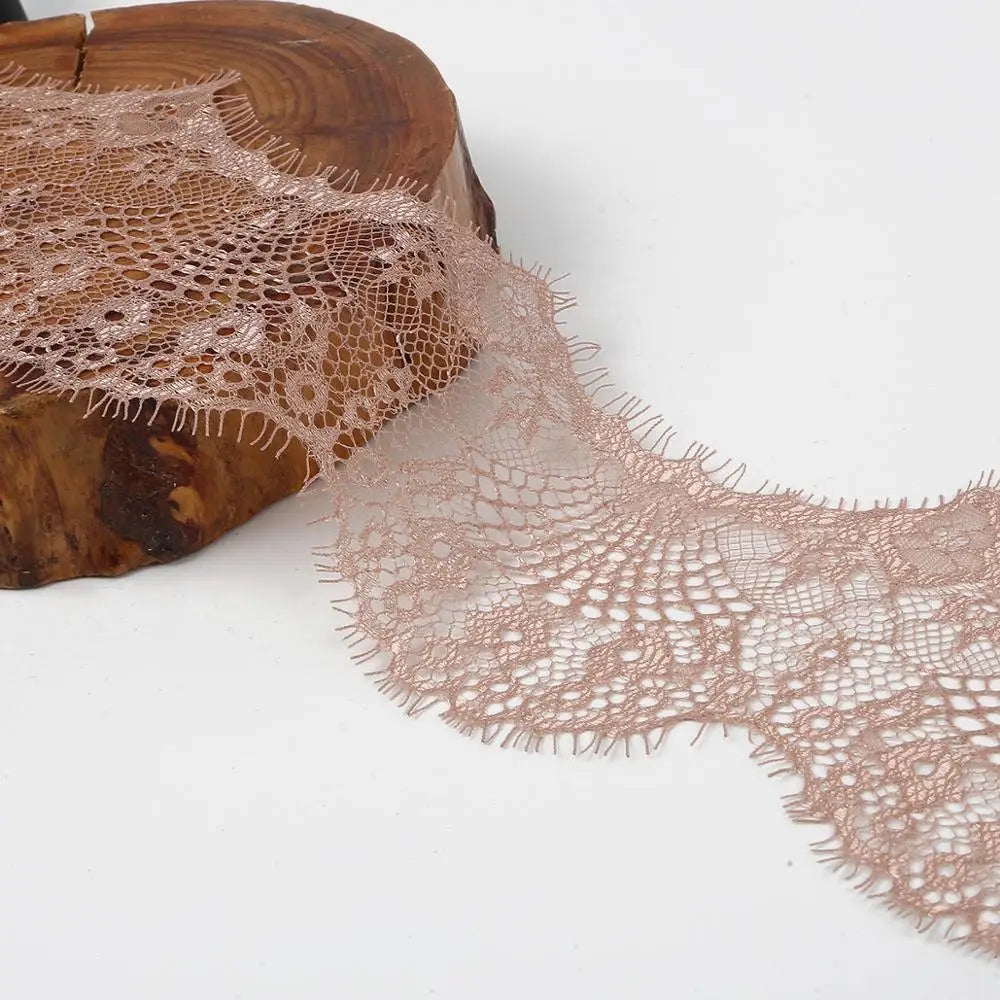 14 colors (3 yards / roll) Embroidered Lace Net Ribbon Fabric Trim DIY Sewing Handmade Craft Materials