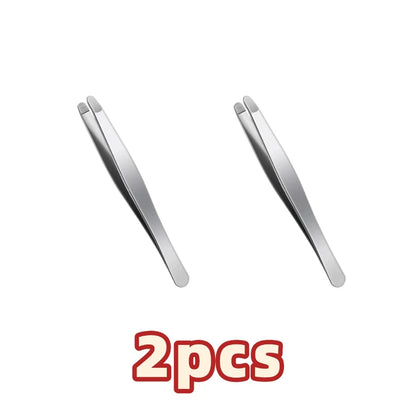 Stainless Steel Brow & Facial Hair Remover Eyebrow Tweezers Non-slip Makeup Remover Tweezer Tools Hair Removal Makeup Tools