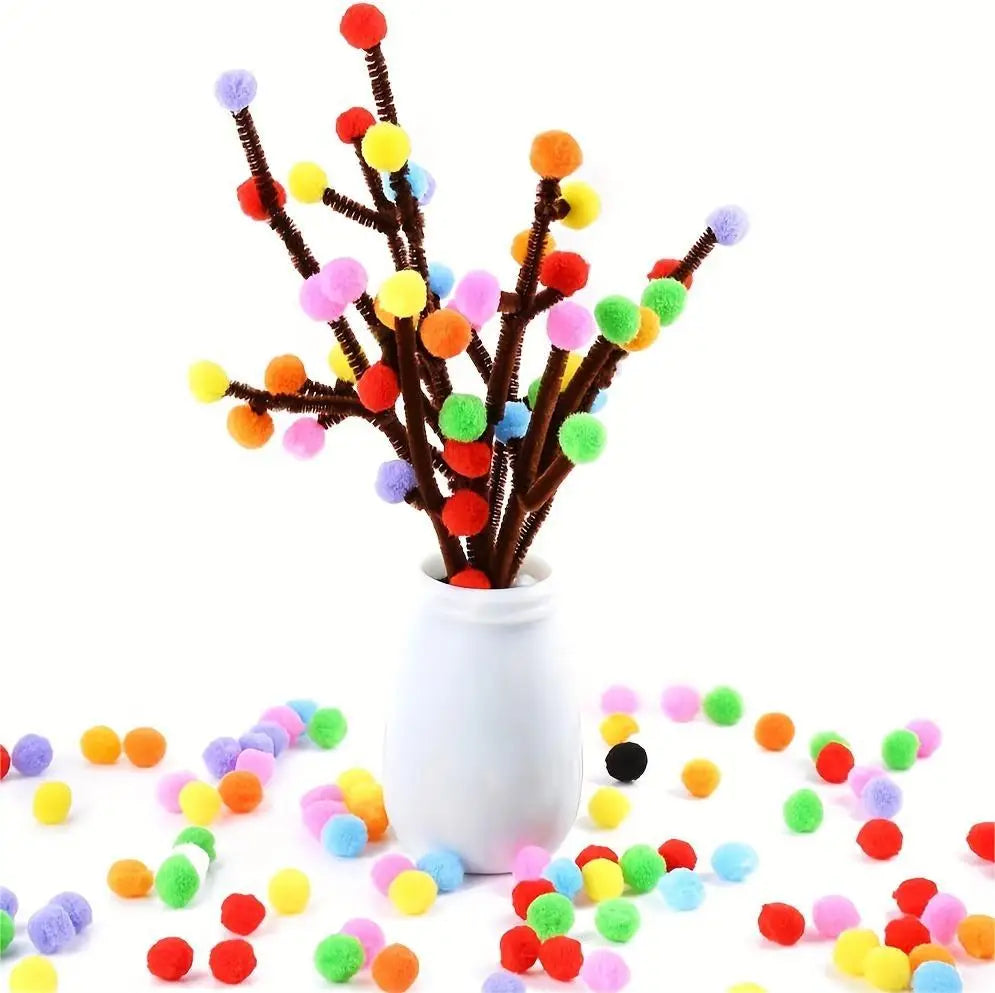 100 Pcs Coffee Pipe Cleaners,Pipe Cleaners for Crafts,Pipe Cleaner Crafts,Chenille Stems for Craft Kids DIY Arts&Crafts Suppl