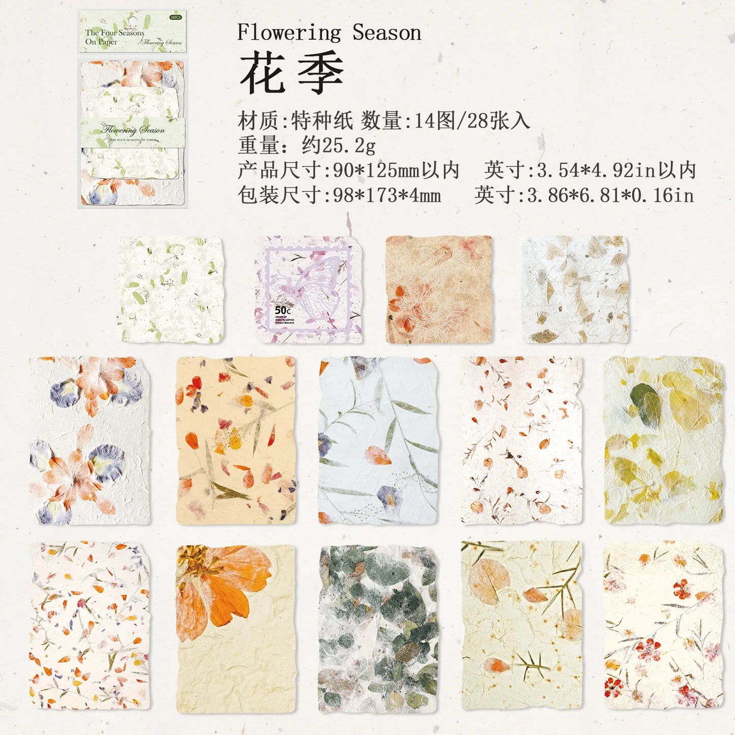 28 pcs Vintage 3D texture Material paper for Planner Decorative Diary Scrapbooking Background paper handmade Craft Supplies -