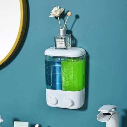 500/1000ML Wall Mounted Soap Dispenser Manual Press Soap Dispenser Shampoo Shower Gel Container Bottle Bathroom Liquid Dispen