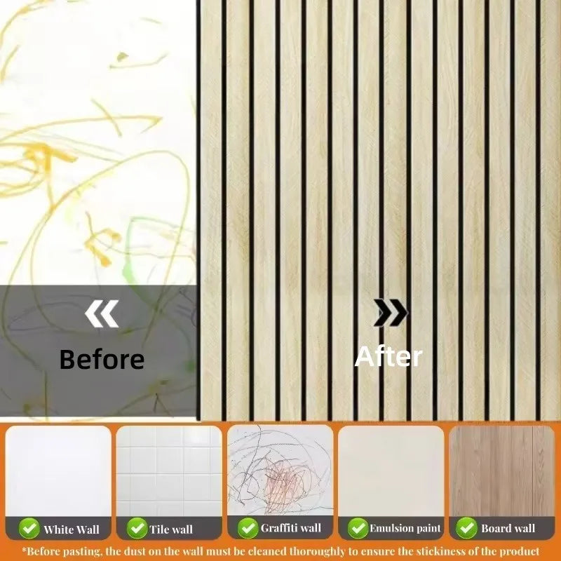 10M/5M/3M Wood Grain Self-adhesive Wallpaper for Bedroom Living Room Wall Cladding Peel&Stick Waterproof Wall Sticker Home De