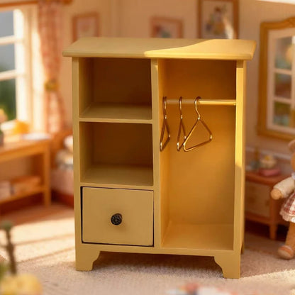 Miniature wooden wardrobes, dollhouse furniture accessories, and miniature scene decorations BJD/OB11 dollhouse home furnishi