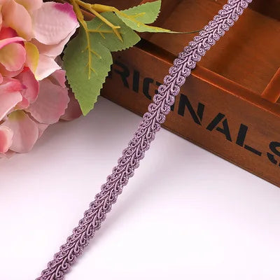 10yard Lace Trim Ribbon Gold Silver Centipede Braided Lace DIY Craft Sewing Accessories Wedding Xmas Decor Fabric Curve Lace