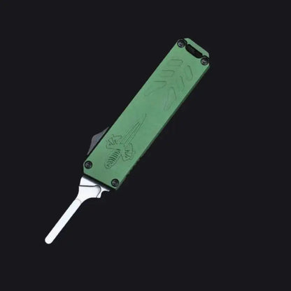 Advanced utility knife handle tools (without blades, suitable for 23 blades), CNC process, aviation aluminum material - green
