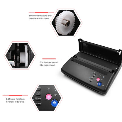Tattoo Transfer Machine Stencils Device Copier Printer Drawing Thermal Tools For Tattoo Photos Transfer Paper Copy For beginn