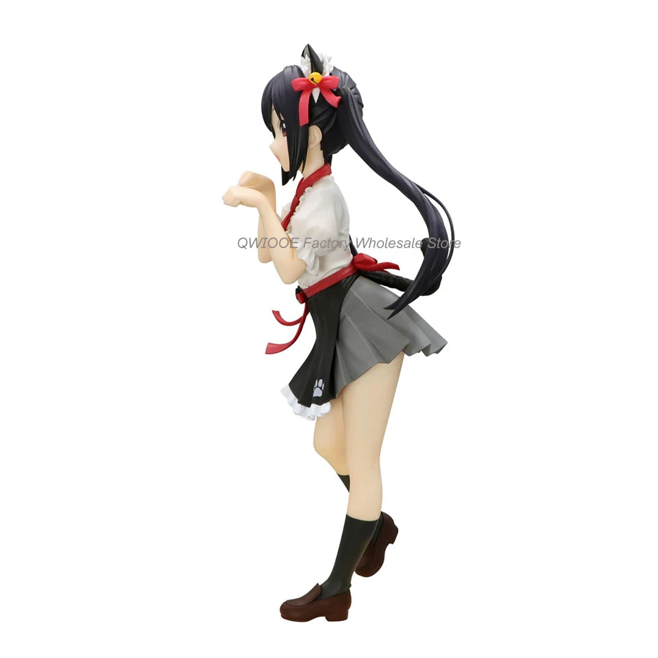 Original Genuine FuRyu K-ON！18cm Nakano Azusa Japanese Anime Action Figure Collectible Model Toys For Boys QWIOOE Droppshipin