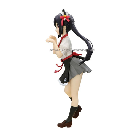 Original Genuine FuRyu K-ON！18cm Nakano Azusa Japanese Anime Action Figure Collectible Model Toys For Boys QWIOOE Droppshipin