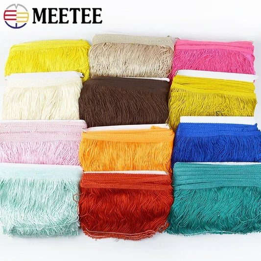 10-30cm Long Tassel Fringes For Sewing Clothes Decorative Ribbons Fringe Fabric Dress Curtain Lace Trims DIY Garment Accessor