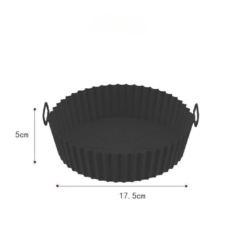 Air Fryer Silicone Liners Air Fryer Silicone Pot Reusable Silicone Air Fryer Liners Food Safe Non Stick Air Fryer Basket Acce