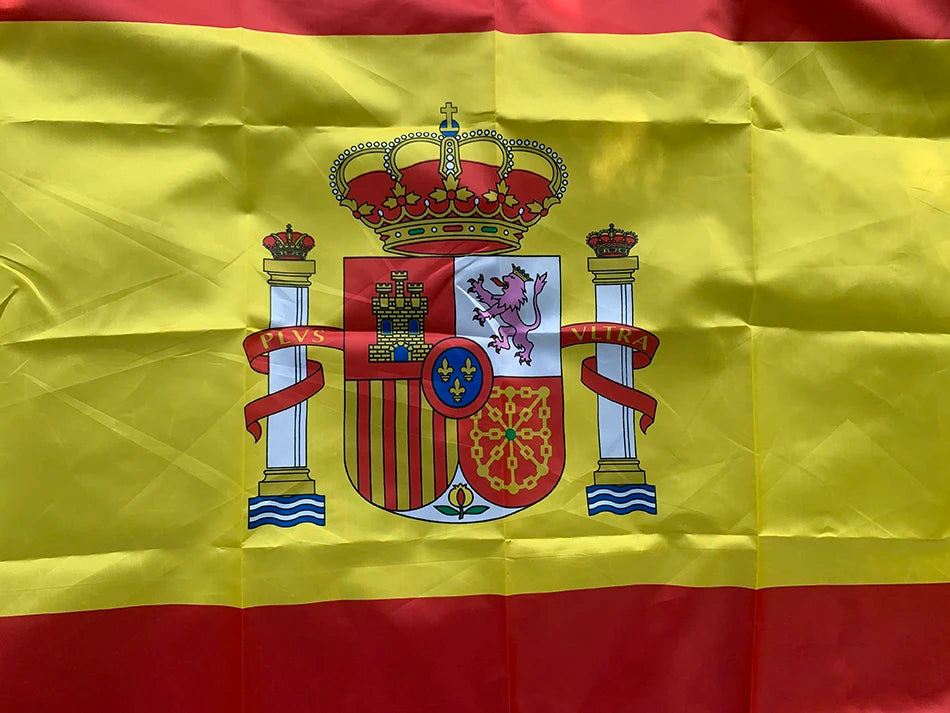 (SKY FLAG) Spain Flag 60x90cm 90x150cm ES Espana Spanish Flag Super Poly Football Flag Indoor Outdoor for Celebration Big Fla