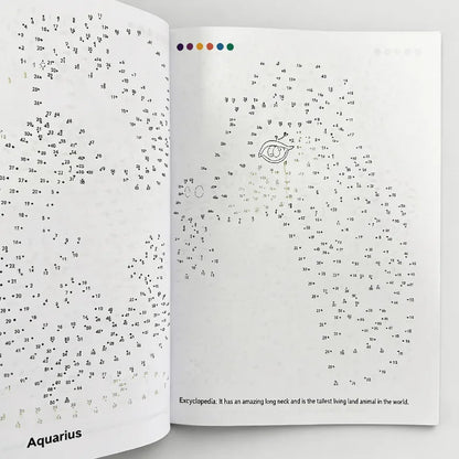Drawing Point Connections, Children's Drawing Book 48 Types of Drawing Point Connections Fun Activity Book, Pen Control Train