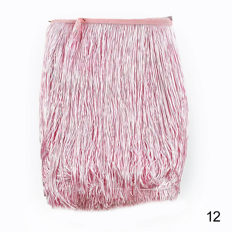 Lace Trim Fringe Tassels 2/5/10M, 30cm Long, For Curtain, Sewing, DIY Accessories - 12 / 30cm-5Yards