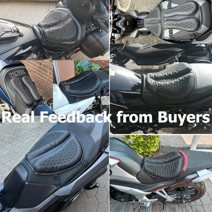 Motorcycle Seat Cushion 3D Honeycomb Anti-slip Motorcycle Gel Seat Cushion Moto Pressure Relief Ride Seat Pad Moto Accessorie